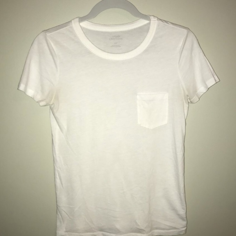 White short sleeve urban outfitters shirt